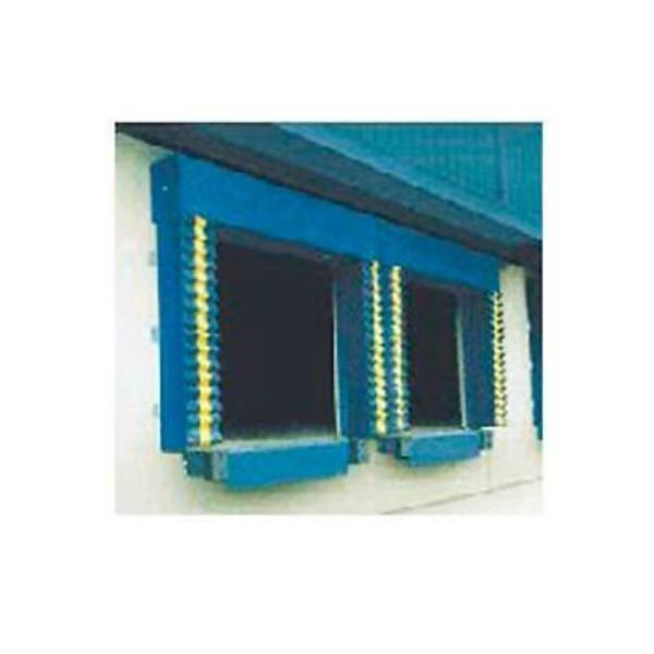 Chalfant Blue Dock Door Seal Model 130 Heavy Duty 40 Ounce 8'W x 10'H with HD Wear Pleats, Chalfant Sewing Fabricators, Inc., Mfr#: 131P8X10PBLUE